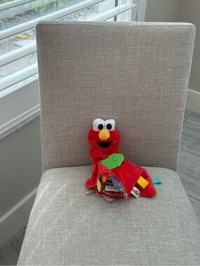Bright Starts Elmo Sesame Street Lovey Red Security Teething Sensory Blanket